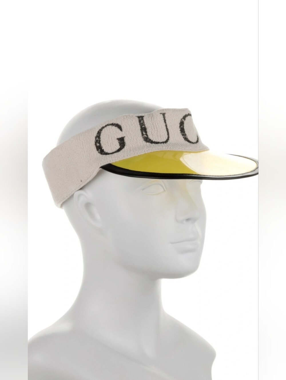 AUTHENTIC GUCCI SUN VISOR YELLOW WOMAN SIZE S.